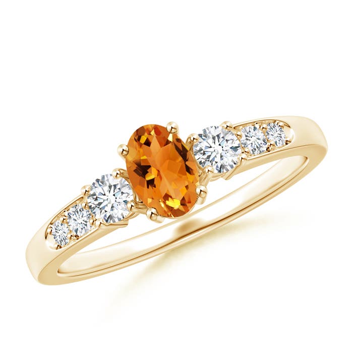 AAA - Citrine / 0.73 CT / 14 KT Yellow Gold