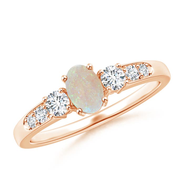 AA - Opal / 0.61 CT / 14 KT Rose Gold