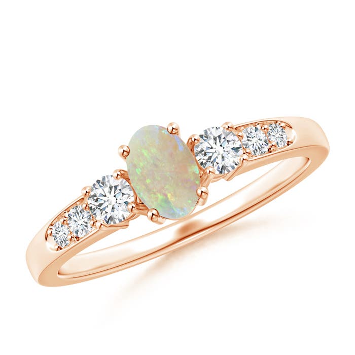 AAA - Opal / 0.61 CT / 14 KT Rose Gold