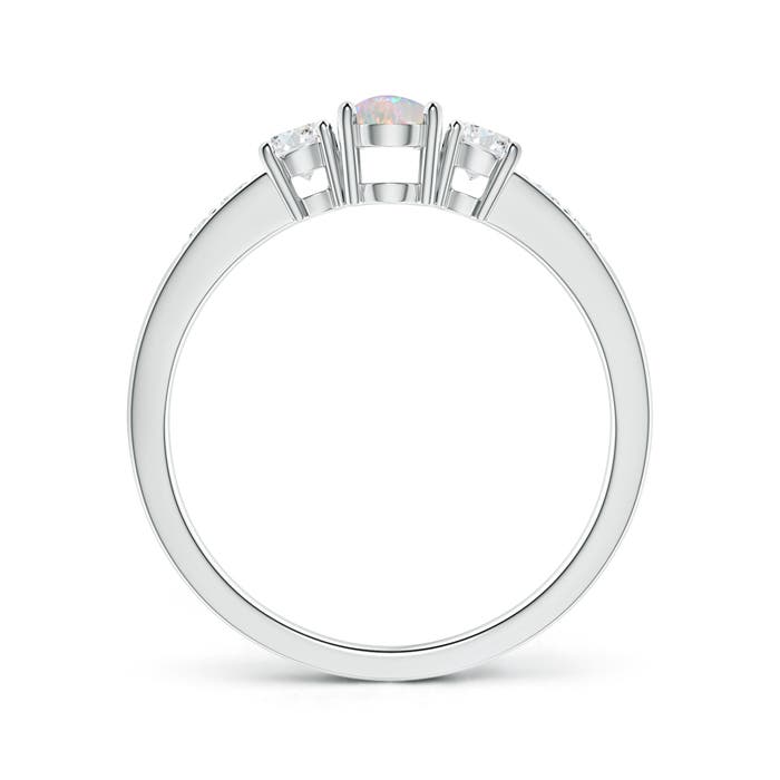 AAAA - Opal / 0.61 CT / 14 KT White Gold