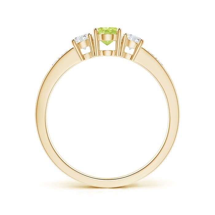 A - Peridot / 0.81 CT / 14 KT Yellow Gold