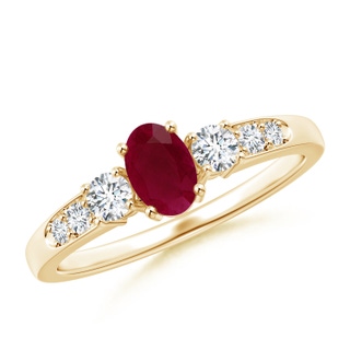 Oval A Ruby