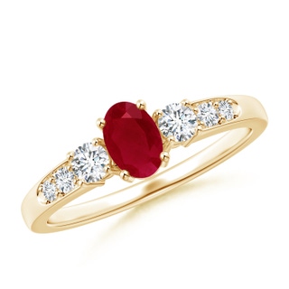 Oval AA Ruby