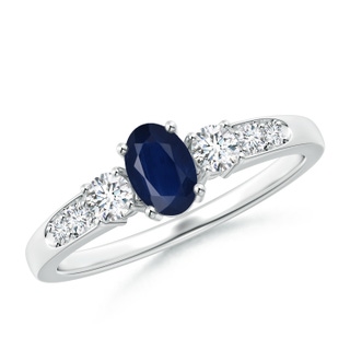 Oval A Blue Sapphire