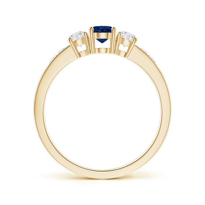 AA - Blue Sapphire / 0.93 CT / 14 KT Yellow Gold