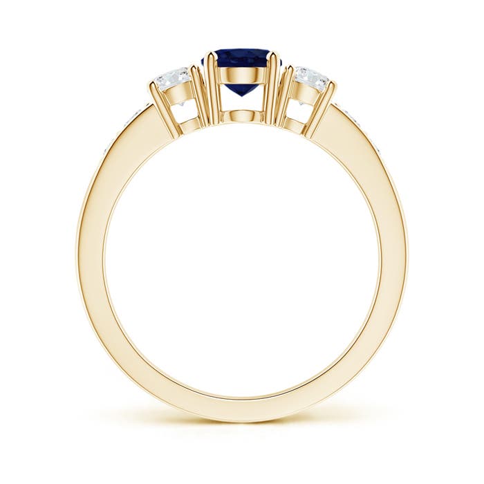 A - Blue Sapphire / 1.29 CT / 14 KT Yellow Gold