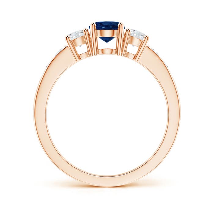 AA - Blue Sapphire / 1.29 CT / 14 KT Rose Gold