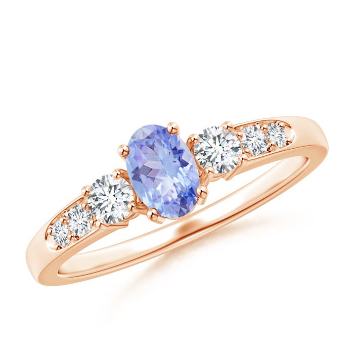 AA - Tanzanite / 0.78 CT / 14 KT Rose Gold