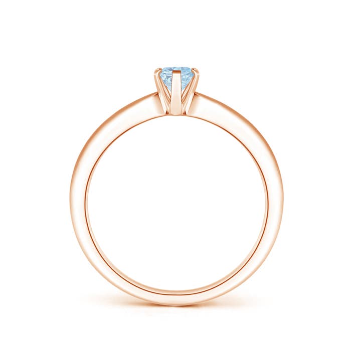 A - Aquamarine / 0.4 CT / 14 KT Rose Gold