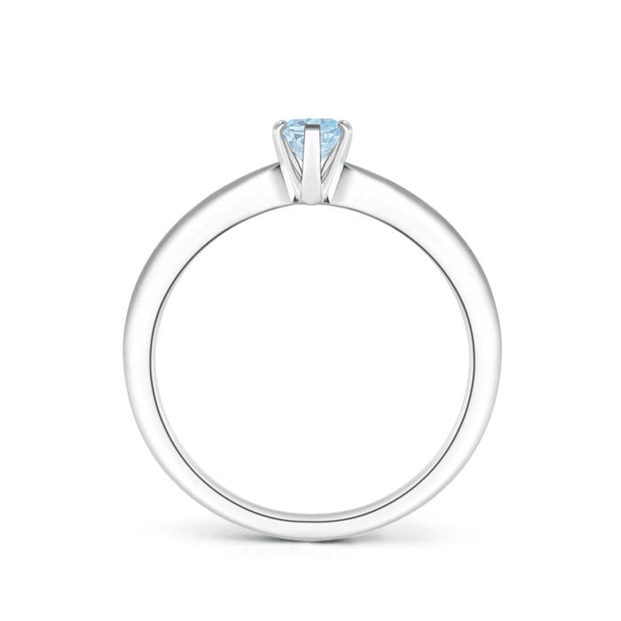 A - Aquamarine / 0.4 CT / 14 KT White Gold