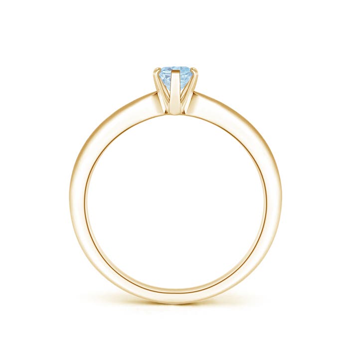 A - Aquamarine / 0.4 CT / 14 KT Yellow Gold