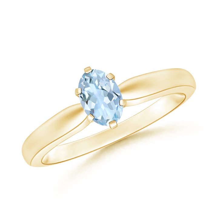 AA - Aquamarine / 0.4 CT / 14 KT Yellow Gold