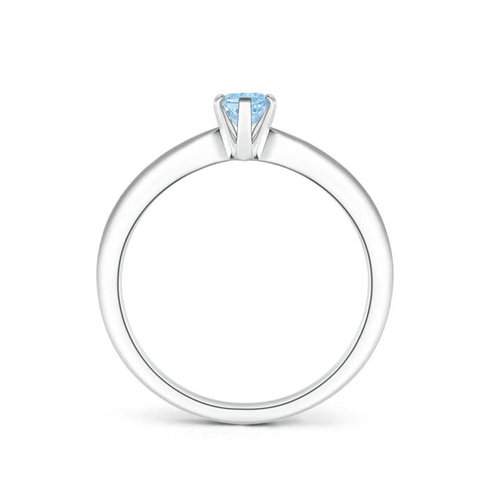 AAA - Aquamarine / 0.4 CT / 14 KT White Gold