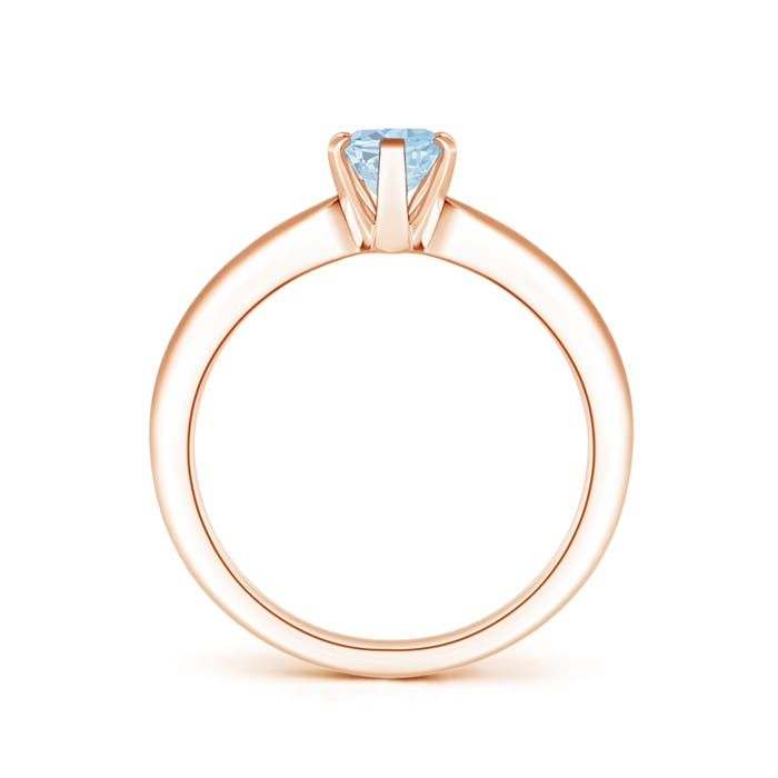 A - Aquamarine / 0.6 CT / 14 KT Rose Gold