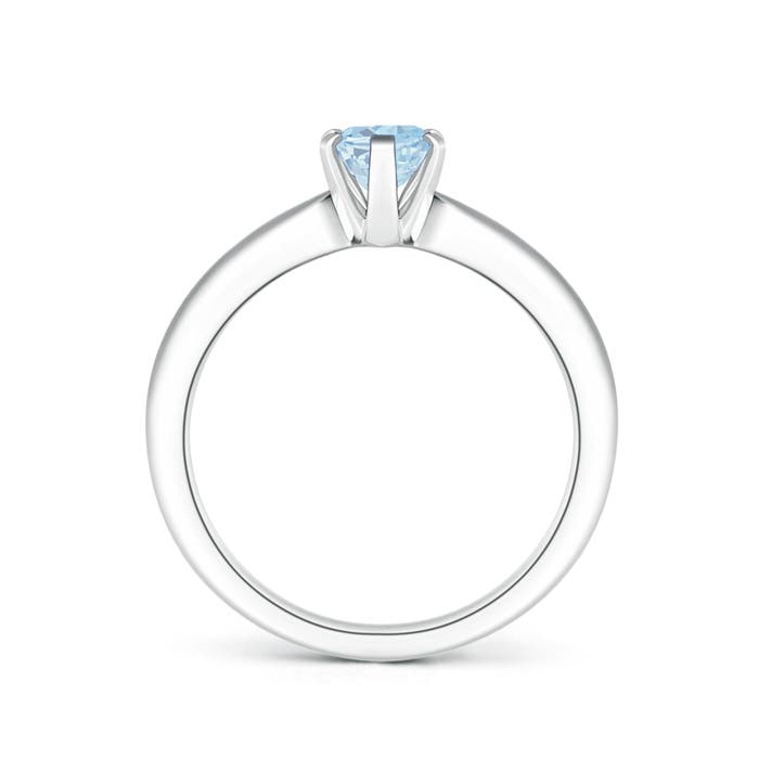 A - Aquamarine / 0.6 CT / 14 KT White Gold