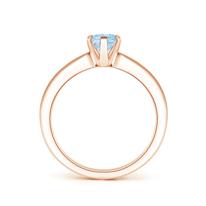 AAA - Aquamarine / 0.6 CT / 14 KT Rose Gold