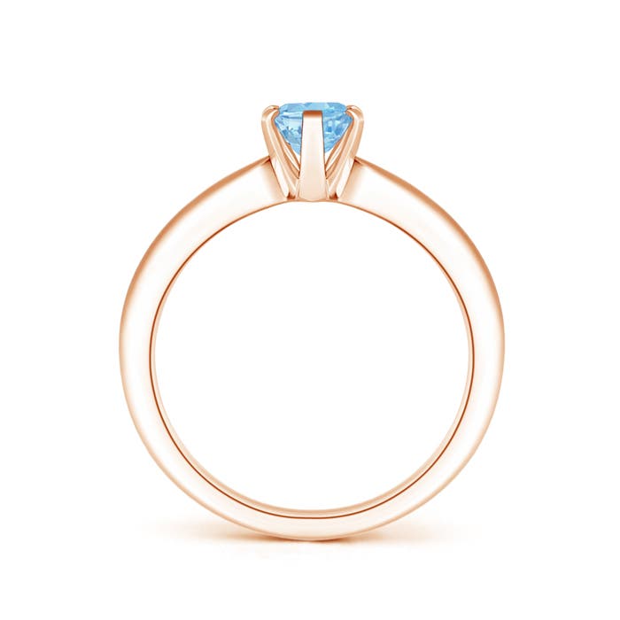 AAAA - Aquamarine / 0.6 CT / 14 KT Rose Gold