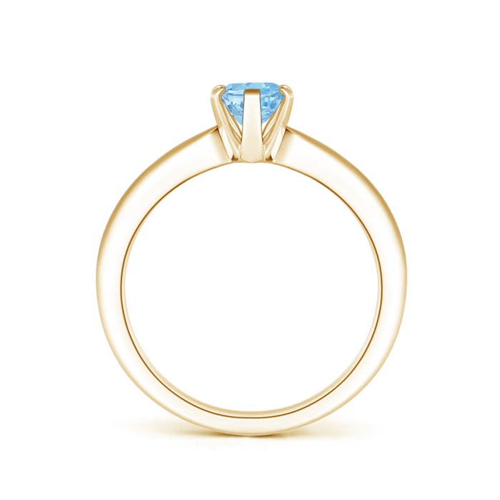 AAAA - Aquamarine / 0.6 CT / 14 KT Yellow Gold