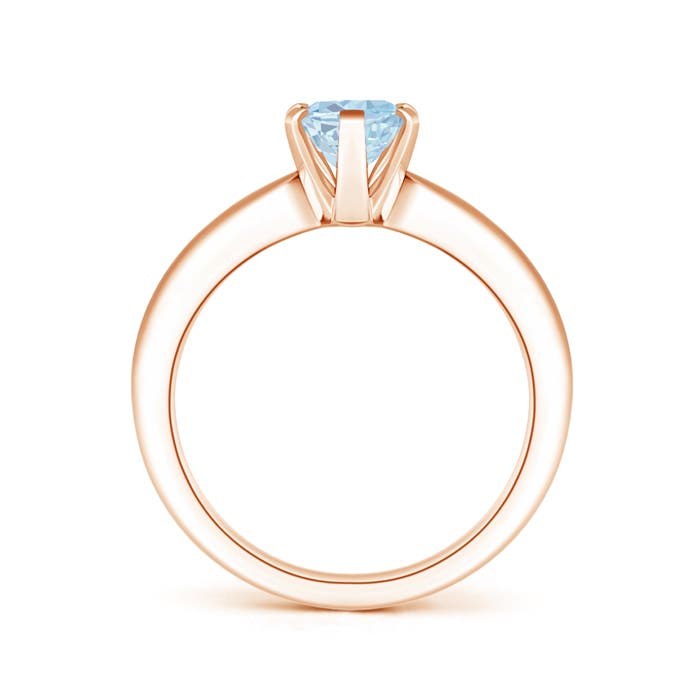 A - Aquamarine / 1 CT / 14 KT Rose Gold