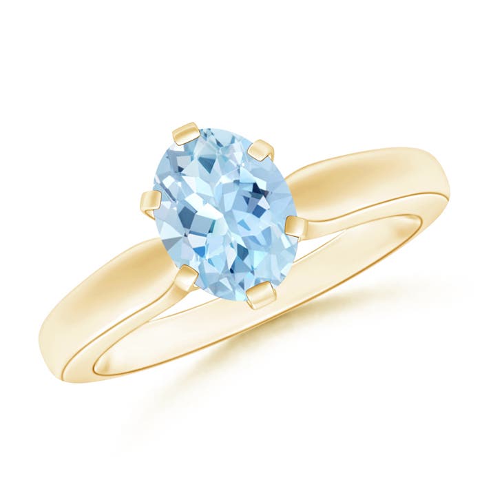 AAA - Aquamarine / 1 CT / 14 KT Yellow Gold