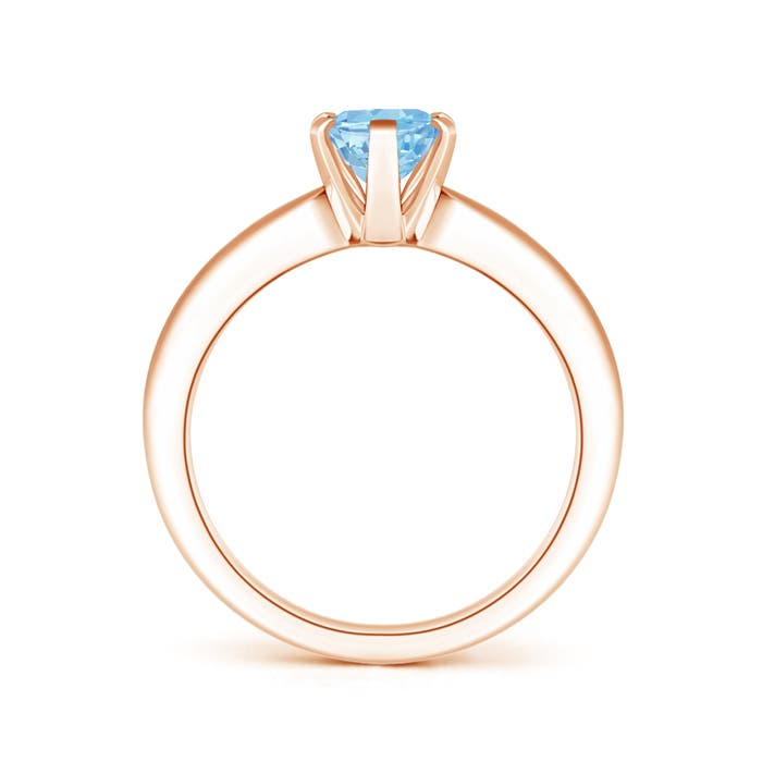 AAAA - Aquamarine / 1 CT / 14 KT Rose Gold