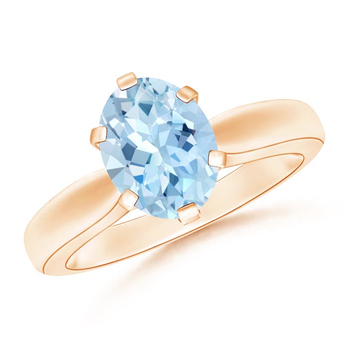 AAA - Aquamarine / 1.5 CT / 14 KT Rose Gold