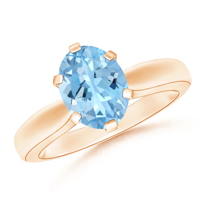 AAAA - Aquamarine / 1.5 CT / 14 KT Rose Gold