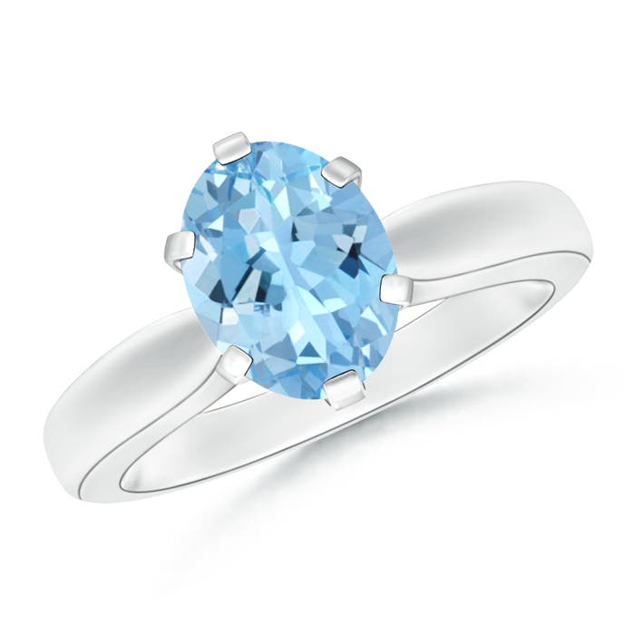 AAAA - Aquamarine / 1.5 CT / 14 KT White Gold