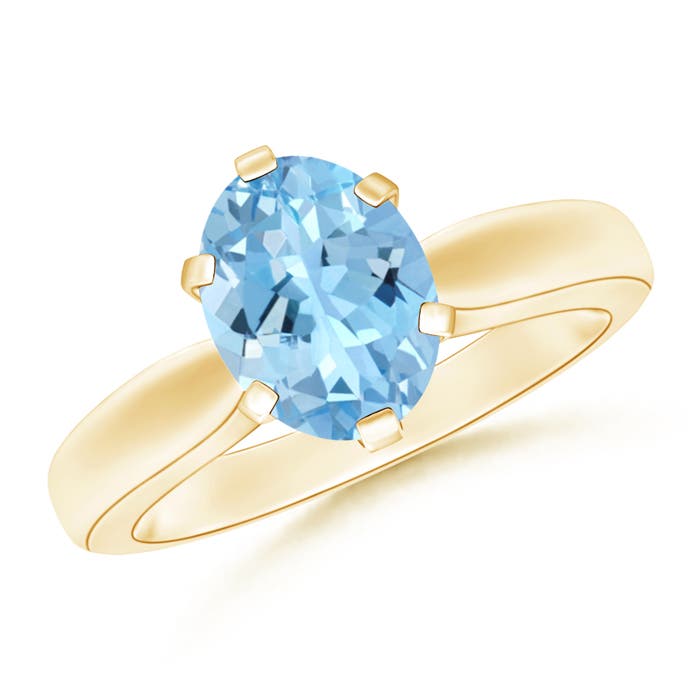 AAAA - Aquamarine / 1.5 CT / 14 KT Yellow Gold