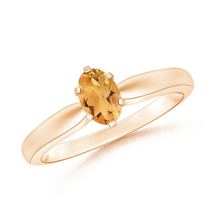 A - Citrine / 0.4 CT / 14 KT Rose Gold