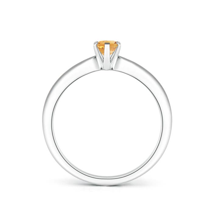 A - Citrine / 0.4 CT / 14 KT White Gold