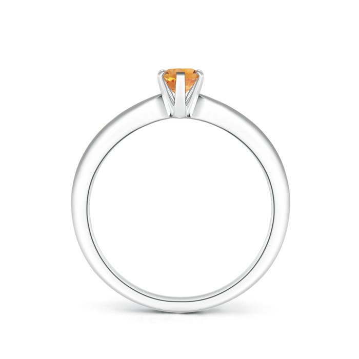 AA - Citrine / 0.4 CT / 14 KT White Gold