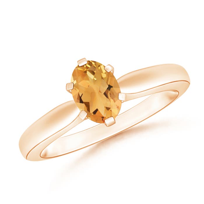 A - Citrine / 0.75 CT / 14 KT Rose Gold