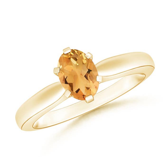 A - Citrine / 0.75 CT / 14 KT Yellow Gold