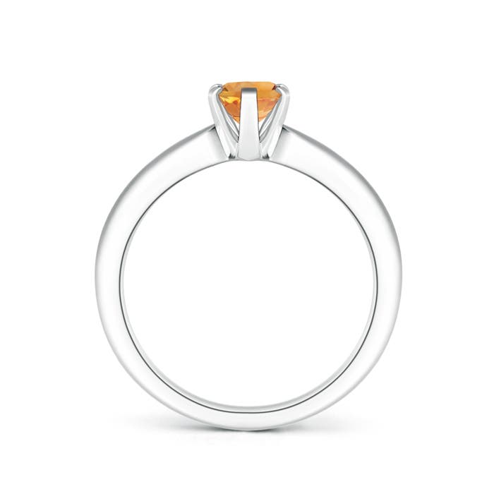 AA - Citrine / 0.75 CT / 14 KT White Gold