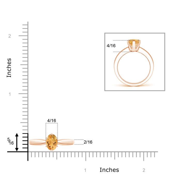 A - Citrine / 1.1 CT / 14 KT Rose Gold