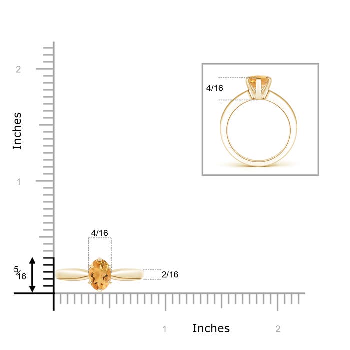 A - Citrine / 1.1 CT / 14 KT Yellow Gold