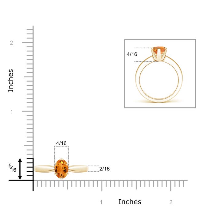 AAA - Citrine / 1.1 CT / 14 KT Yellow Gold