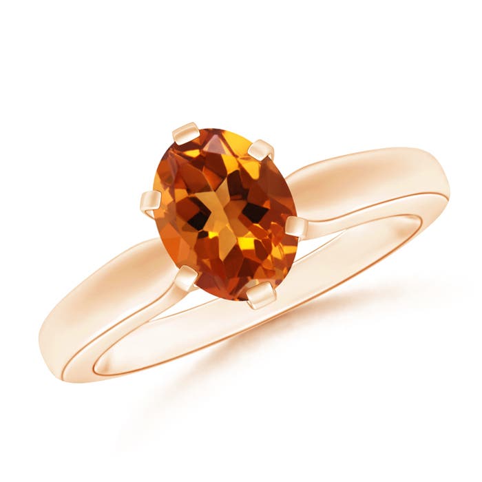 AAAA - Citrine / 1.1 CT / 14 KT Rose Gold