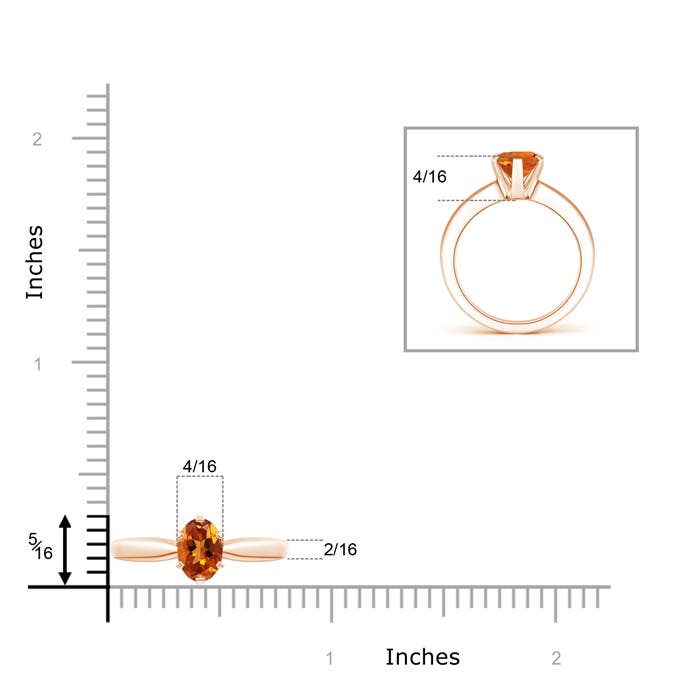 AAAA - Citrine / 1.1 CT / 14 KT Rose Gold