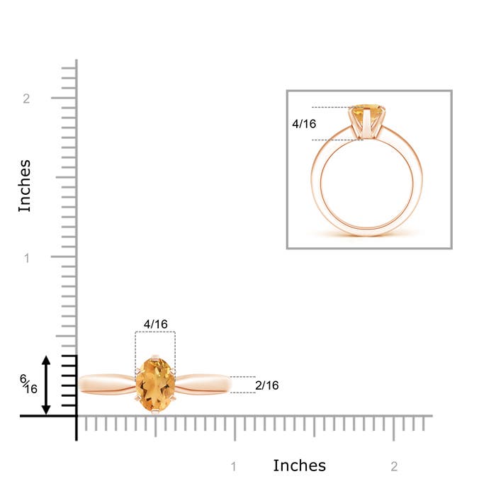 A - Citrine / 1.65 CT / 14 KT Rose Gold