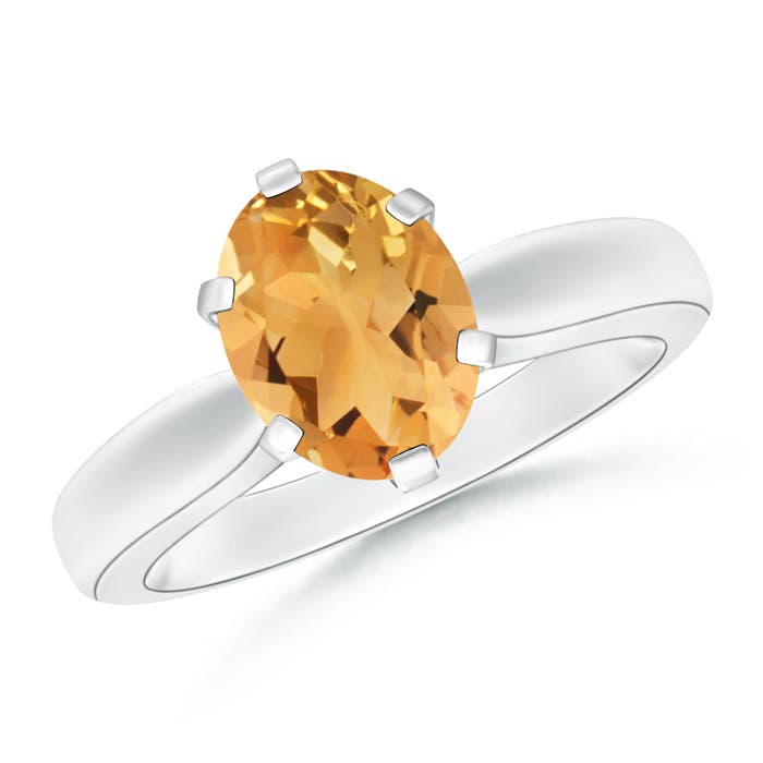 A - Citrine / 1.65 CT / 14 KT White Gold