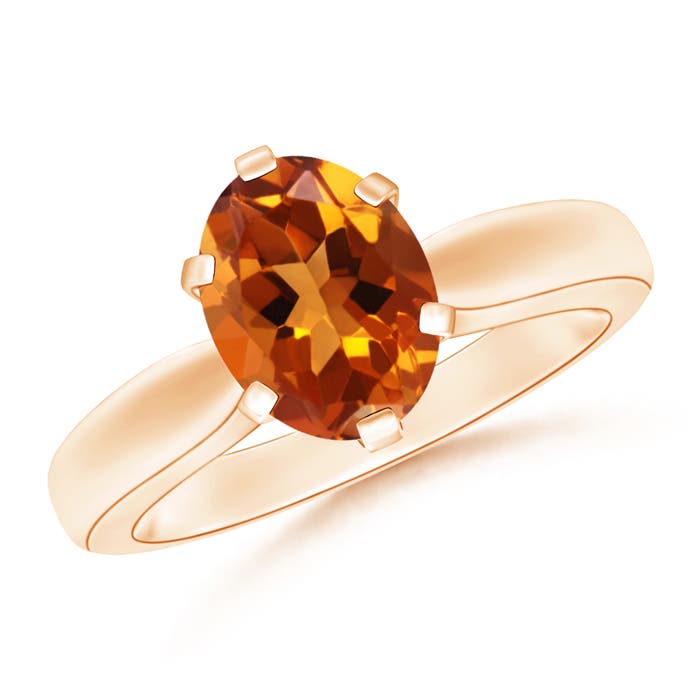 AAAA - Citrine / 1.65 CT / 14 KT Rose Gold