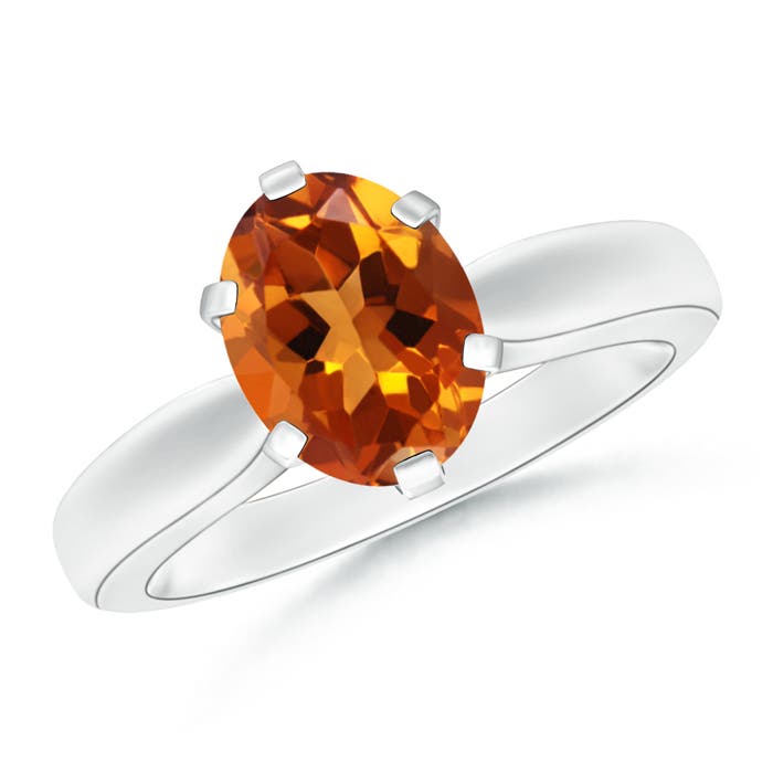 AAAA - Citrine / 1.65 CT / 14 KT White Gold