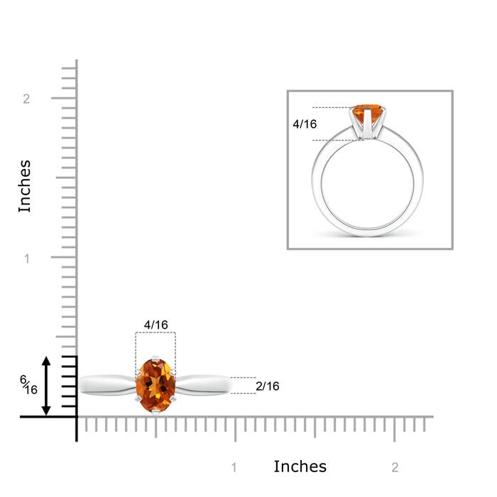 AAAA - Citrine / 1.65 CT / 14 KT White Gold