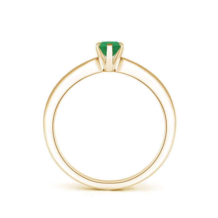 A - Emerald / 0.4 CT / 14 KT Yellow Gold