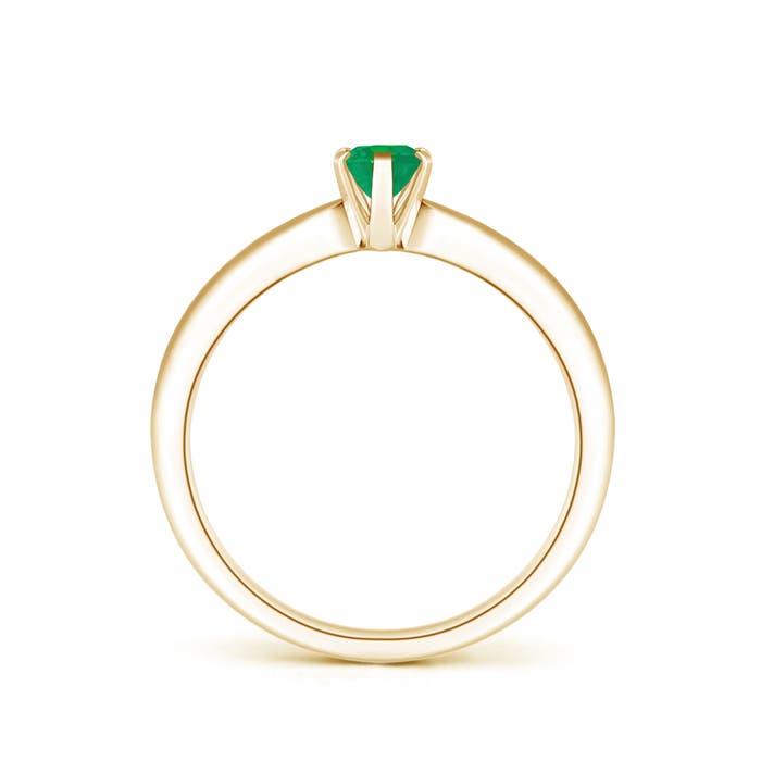 AA - Emerald / 0.4 CT / 14 KT Yellow Gold