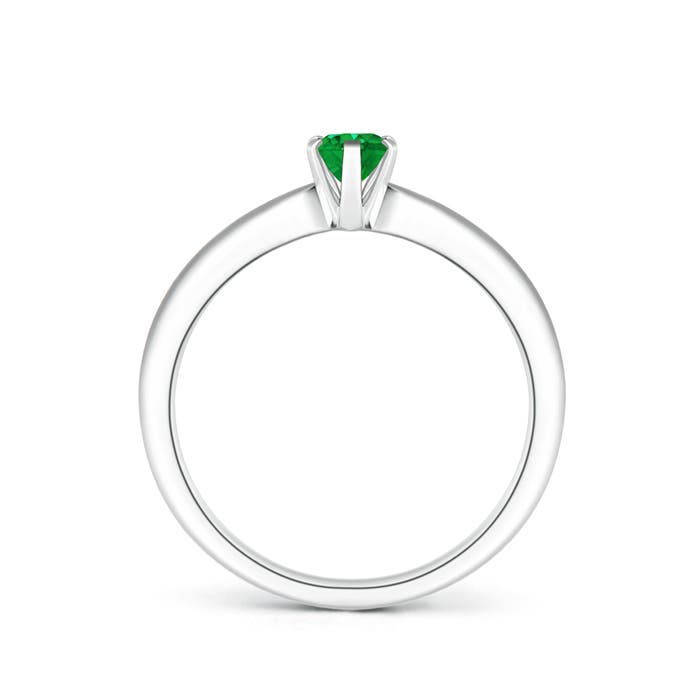 AAA - Emerald / 0.4 CT / 14 KT White Gold