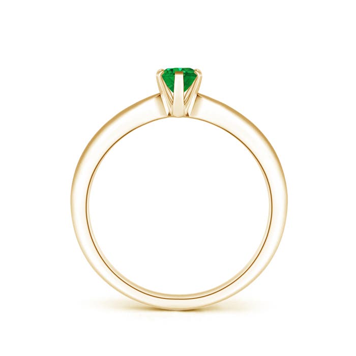 AAA - Emerald / 0.4 CT / 14 KT Yellow Gold