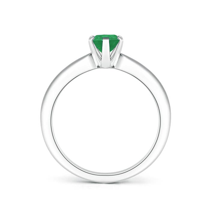 A - Emerald / 0.66 CT / 14 KT White Gold